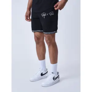 Korte broek met geborduurd logo Project X Paris image-2