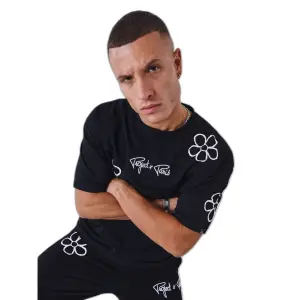 T-shirt med blomstret skitseprint Project X Paris image-4