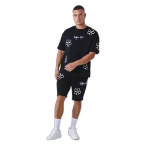T-shirt med blomstret skitseprint Project X Paris image-1