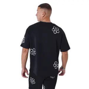 T-shirt med blomstret skitseprint Project X Paris image-3