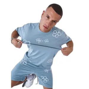 T-shirt med blomstret skitseprint Project X Paris image-3