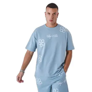 T-shirt med blomstret skitseprint Project X Paris image-0