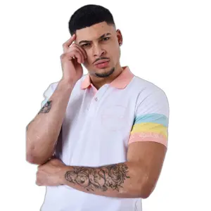 Polo-Shirt mit farbigen Streifen Project X Paris image-4