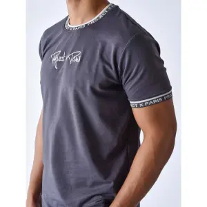 T-shirt med broderet logo Project X Paris image-4