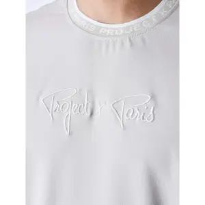 T-shirt med broderet logo Project X Paris image-5