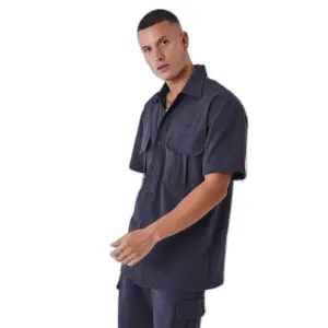 Hemd einfarbig strukturiert Project X Paris image-4