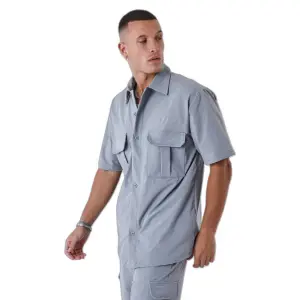 Hemd einfarbig strukturiert Project X Paris image-3