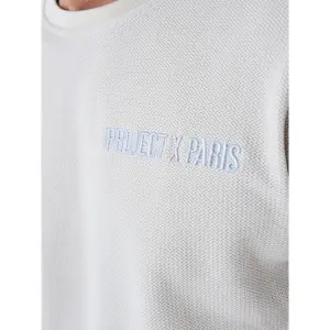 Ensfarvet tekstureret T-shirt Project X Paris image-5