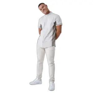 Dwukolorowa koszula z kołnierzykiem mao Project X Paris image-5