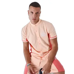 Dwukolorowa koszula z kołnierzykiem mao Project X Paris image-5