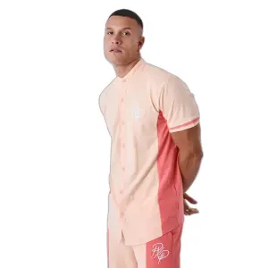 Dwukolorowa koszula z kołnierzykiem mao Project X Paris image-4