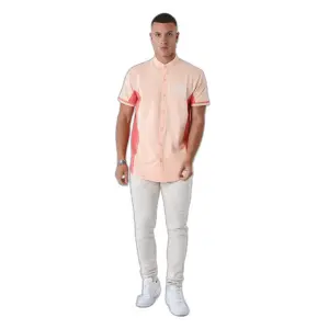 Dwukolorowa koszula z kołnierzykiem mao Project X Paris image-2