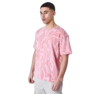 T-shirt med flydende marmor Project X Paris image-2