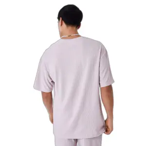 Ensfarvet tekstureret T-shirt Project X Paris image-2