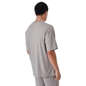 Ensfarvet tekstureret T-shirt Project X Paris image-2