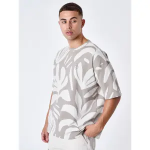 T-Shirt mit Muster Project X Paris Végétal Abstrait image-3