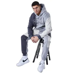 Driekleur trainingspak met capuchon Project X Paris image-2