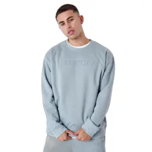 Sweatshirt med rund halsringning och prägling Project X Paris image-1