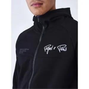 Felpa con cappuccio zip a due toni Project X Paris image-5