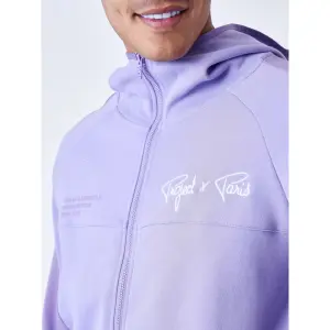 Fato de treino com capuz e fecho de correr em dois tons Project X Paris image-5