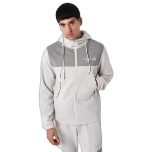 Sweatshirt zip-up met capuchon en tweedelige stof Project X Paris Nid D'Abeille image-1