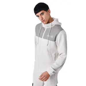 Sweatshirt zip-up met capuchon en tweedelige stof Project X Paris Nid D'Abeille image-3