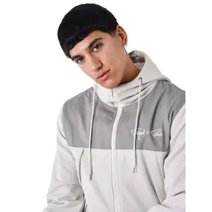 Sweatshirt zip-up met capuchon en tweedelige stof Project X Paris Nid D'Abeille image-4