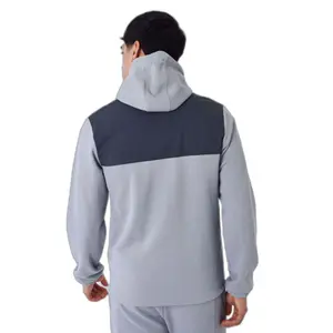 Sweatshirt zip-up met capuchon en tweedelige stof Project X Paris Nid D'Abeille image-4