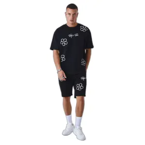 Shorts med blomstret skitseprint Project X Paris image-3