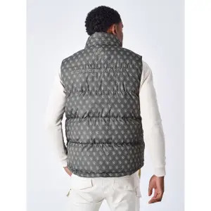 Gilet imbottito con motivo monogramma tutto over Project X Paris image-1