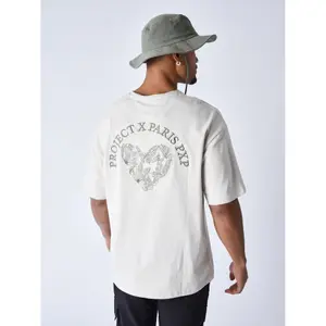 T-shirt bordada Project X Paris Heart Flutter image-3