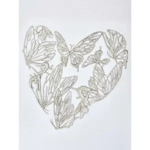 Camiseta bordada Project X Paris Heart Flutter image-4