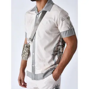 Camisa com estampado de palmeiras Project X Paris image-3