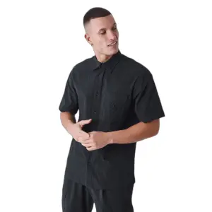 Wrinkled effect shirt with pockets Project X Paris image-1