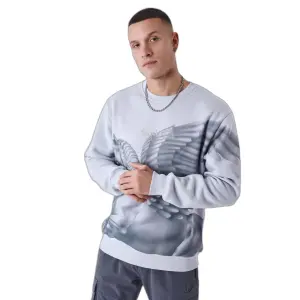 Sweater met ronde hals en ruitermotief Project X Paris image-0