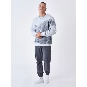 Sweater met ronde hals en ruitermotief Project X Paris image-1