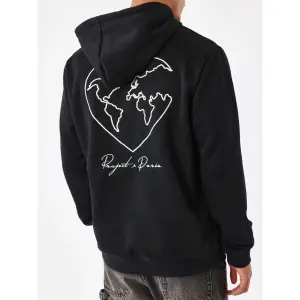 Huvtröja med hjärta-värld mönster Project X Paris image-5