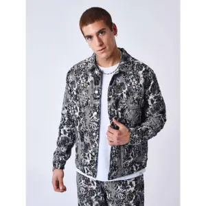 Casaco de ganga com motivos abstractos Project X Paris image-1