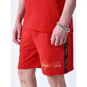 Calções clássicos com logótipo bordado Project X Paris image-3