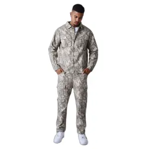 Multi-pocket cargo trousers with branch pattern Project X Paris