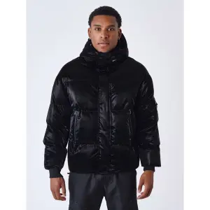 2451010-bk-doudoune-ultra-brillante-a-capuche-project-x-paris-bk