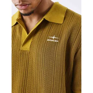 Textured polo shirt Project X Paris Preppy image-3