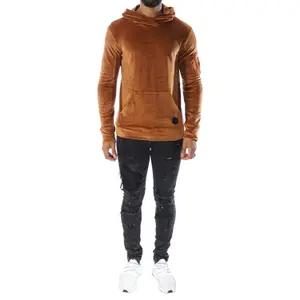 Sweatshirt à capuche en velours Project X Paris image-1