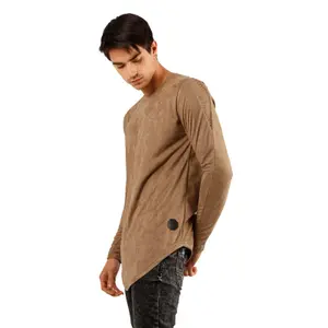 T-shirt manches longues en daim Project X Paris image-2