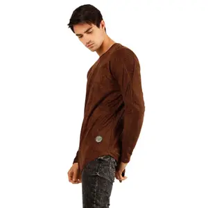 T-shirt manches longues en daim Project X Paris image-1