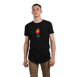 T-shirt brodé Project X Paris Destroy Rose on Fire image-0