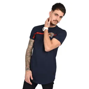 T-shirt tigre brodé bande sur le torse Project X Paris image-1