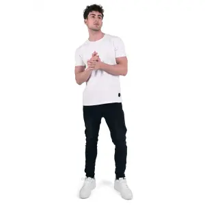 Koptatott slim farmert legging szegéllyel Project X Paris image-1