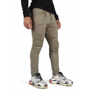 Jean slim empiècement biker Project X Paris image-2