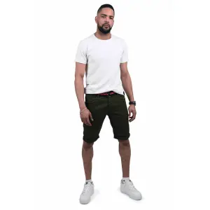 Shorts with belt and two-tone side stripes Project X Paris image-1